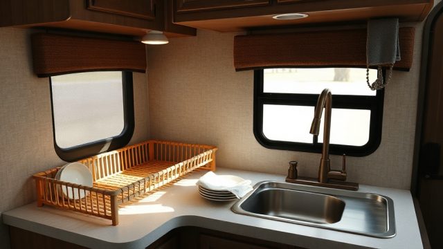 Coachmen Beyond 22RB: Best Compact Dish Drying Racks for Tiny Kitchens