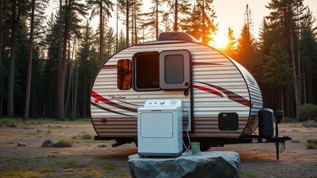 Forest River Rockwood Geo Pro G16BH: Compact Washer-Dryer Options for Tiny Living