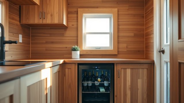 Tiny House Custom Build by Tumbleweed: Best Compact Wine Fridge Options for Tiny Houses (Revised)