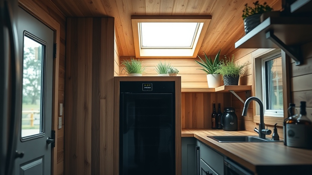 Tiny House Custom Build by Tumbleweed: Best Compact Wine Fridge Options for Tiny Living