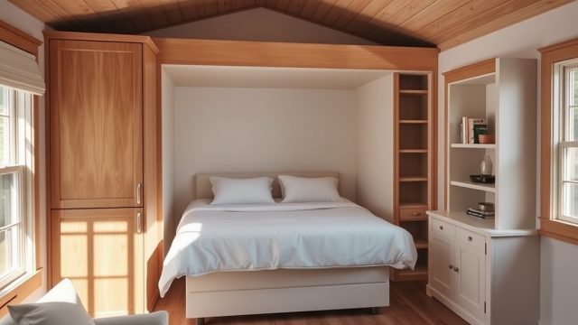 Tiny House Custom Build by Tumbleweed: Best Murphy Bed Ideas for Tiny Living