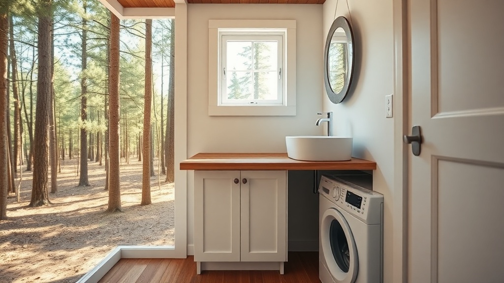 Tiny House Custom Build by Tumbleweed: Space-Saving Bathroom Vanity Ideas