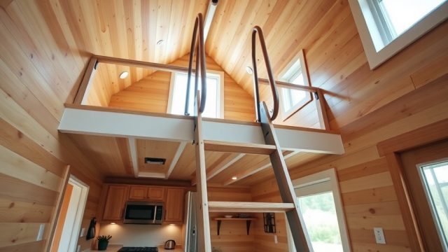 Tumbleweed Custom Build: Best Space-Saving Loft Ladders for Tiny Houses