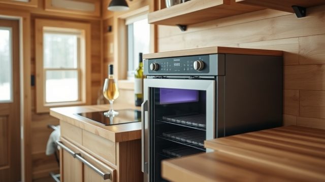 Tumbleweed Custom Build: Best Compact Wine Fridge Options for Tiny Houses